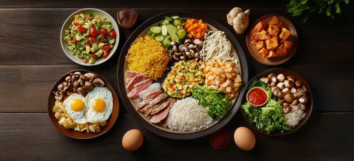 alimentación sana y variada