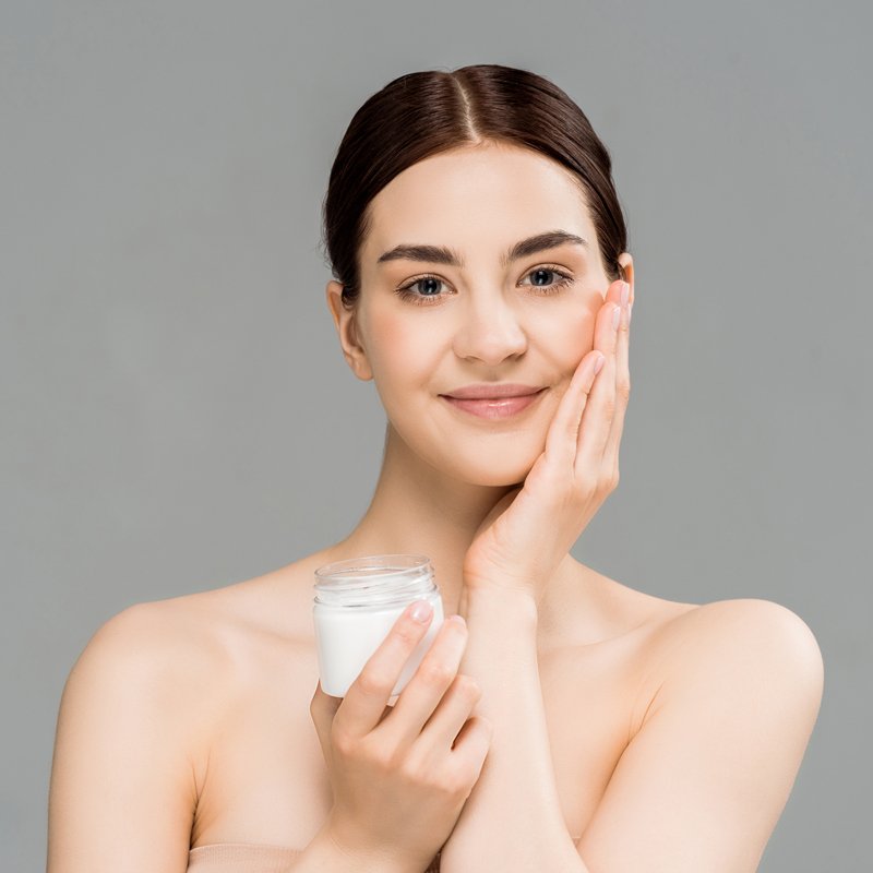 crema facial con péptidos