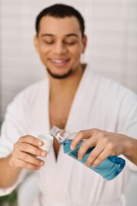 Cuidado bucal con enjuague