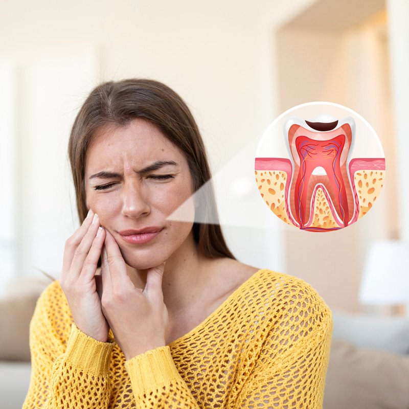 mamá lactando con caries
