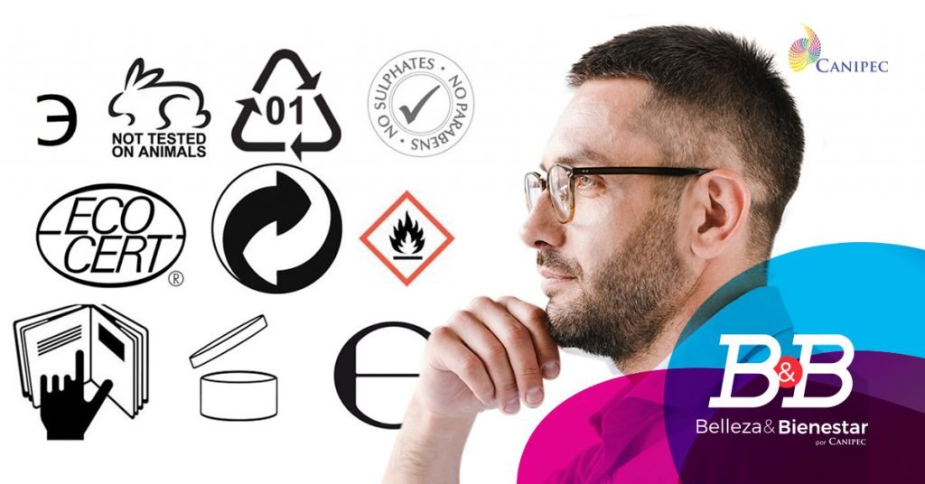 símbolos en etiquetas de cuidado personal